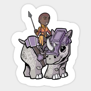 General + War Rhino Sticker